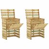 vidaXL Slatted Garden Composter 2pcs 80x50x100 cm Impregnated Pinewood