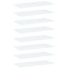 vidaXL Bookshelf Boards 8 pcs White 80x40x1.5 cm Engineered Wood