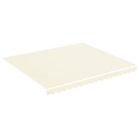 vidaXL Replacement Fabric for Awning Cream 4x3.5 m