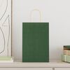 vidaXL Paper Bags 250 pcs with Handles Green 21x11x31 cm