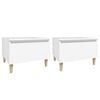 vidaXL Side Tables 2 pcs White 50x46x35 cm Engineered Wood