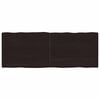 vidaXL Table Top Dark Brown 160x60x(2-4) cm Live Edge