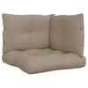 vidaXL Pallet Cushions 3 pcs Taupe Fabric