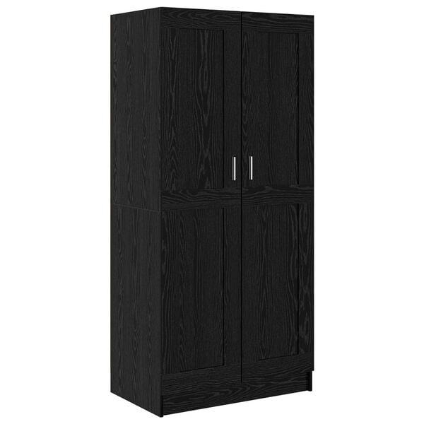 vidaXL Wardrobe Black Oak 82.5 x 51.5 x 180 cm Engineered Wood