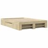 vidaXL Bed Frame without Mattress Sonoma Oak 135x190 cm Double Engineered Wood