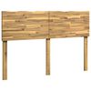 vidaXL Live Edge Headboard ROSTOCK White 135 cm Solid Acacia Wood