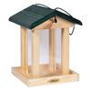 dobar Bird Feeder with Silo FSC Wood Natural and Green
