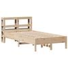 vidaXL Bed Frame without Mattress 120x190 cm Small Double Solid Wood Pine