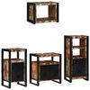 vidaXL Bathroom Furniture Set with Drawer 4 pcs Solid Reclaim Wood