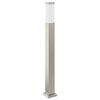 vidaXL Bollard Light with Outlet 80 cm Stainless Steel IP44