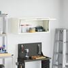 vidaXL Wall Cabinet for Garage with Gas-lift Door White