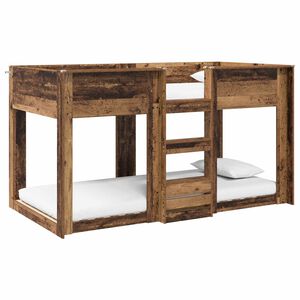 vidaXL Bunk Bed for Kids Old Wood 75 x 190 cm Engineered Wood