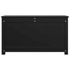 vidaXL Storage Box Black 80x40x45.5 cm Solid Wood Pine