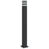 vidaXL Outdoor Floor Lamp Black 110 cm Aluminium