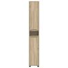 vidaXL Bathroom Cabinet Sonoma Oak 30.5 x 30 x 195 cm Engineered Wood