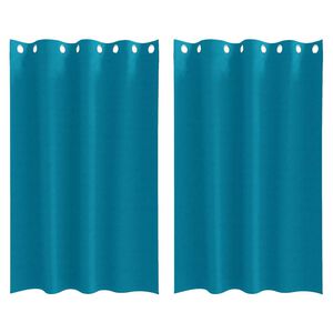 vidaXL Blackout Curtains with Rings 2 pcs Turquoise 175 x 140 cm