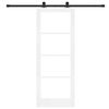 vidaXL Sliding Door ORKDAL White and Black 78 x 202 cm