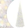 vidaXL Artificial Christmas Tree Pop-up 150 LEDs White 180 cm