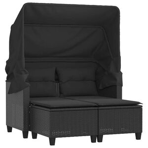 vidaXL Garden Sofa | Black