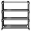vidaXL Shoe Rack 4-Tier Grey 54x28x55 cm Non-woven Fabric
