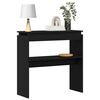 vidaXL Console Table Black Oak 80 x 30 x 80 cm Engineered Wood