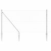 vidaXL Chainlink Fence with Spikes 10 x 1.4 m Galvanised Steel Silver