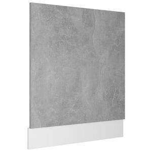 vidaXL Dishwasher Panel Lyon Concrete Grey 59.5x3x67 cm Engineered Wood