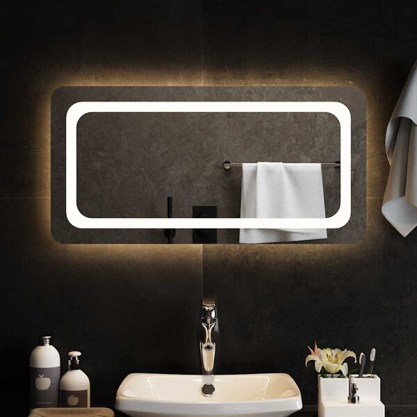 vidaXL LED Bathroom Mirror 80x40 cm