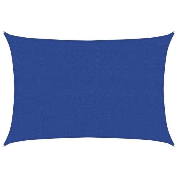 vidaXL Sunshade Sail 160 g/m&sup2; Rectangular Blue 4x6 m HDPE