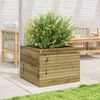 vidaXL Garden Planter 60x60x45.5 cm Impregnated Wood Pine