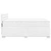 vidaXL Box Spring Bed with Mattress White 140x200 cm Faux Leather
