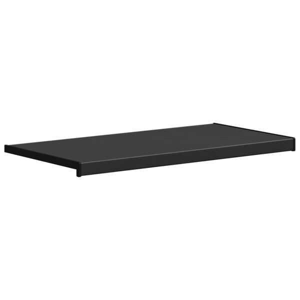 vidaXL Window Sill Black with Wood Grain 100 x 45 x 4.5 cm PVC