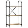 vidaXL Bookshelf 3-Tier 60 x 30 x 109 cm Engineered wood Artisan Oak