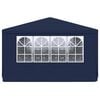 vidaXL Professional Party Tent with Side Walls 4x6 m Blue 90 g/m?