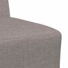 vidaXL Modular Sofa Unit Armless 3 pcs Taupe 55 x 74 x 82 cm Fabric