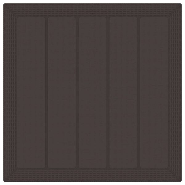 vidaXL Garden Dining Set 5 pcs Brown Polypropylene