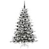 vidaXL Artificial Hinged Christmas Tree White 180 cm PE and PVC