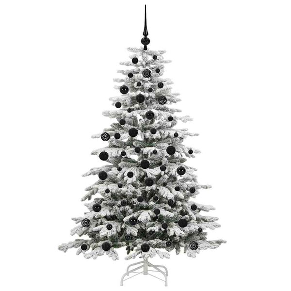 vidaXL Artificial Hinged Christmas Tree White 180 cm PE and PVC