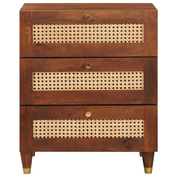 vidaXL Bedside Tables with Drawer 50 x 33 x 62 cm Solid Mango Wood