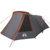 vidaXL Tunnel Tent with Roof Grey and Orange 328 x 228 x 115 cm