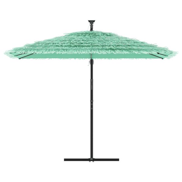 vidaXL Garden Parasol with Steel Pole Green 290x290x238 cm
