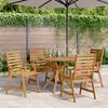 vidaXL 5 Piece Garden Dining Set Solid Wood Acacia