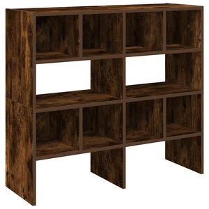 vidaXL Shoe Racks 2 pcs Stackable Smoked Oak 89.5x30x40 cm