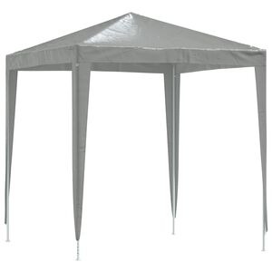 vidaXL Party Tent 200 x 200 x 240 cm Light Grey PE and Steel