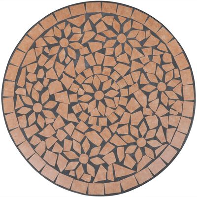 vidaXL Bistro Table Terracotta 60 cm Mosaic