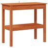 vidaXL Console Table Wax Brown 80 x 40 x 75 cm Solid Pine Wood