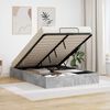 vidaXL Ottoman Bed Frame Concrete Grey 120 x 190 cm Engineered Wood