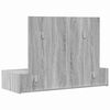 vidaXL Dressing Table Grey 100 x 40 x 70 cm Engineered Wood