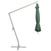 vidaXL Hanging Garden Parasol 350 cm Green Aluminium Pole