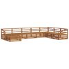 vidaXL Outdoor Sofa Set 8 pcs Natural Solid Acacia Wood